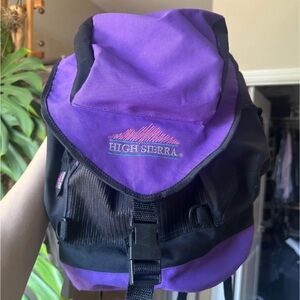 High Sierra Purple and Black Daypack